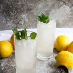 This quick and easy Lavender Lemonade is the perfect way to enjoy your lemonade in STYLE!  Add a little gin or vodka-- and you've got yourself a light summer cocktail!