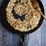 Add Rolled Oats + Chopped Nuts to a Pan