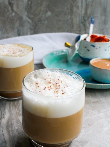 pumpkin spice latte (psl) with pumpkin puree
