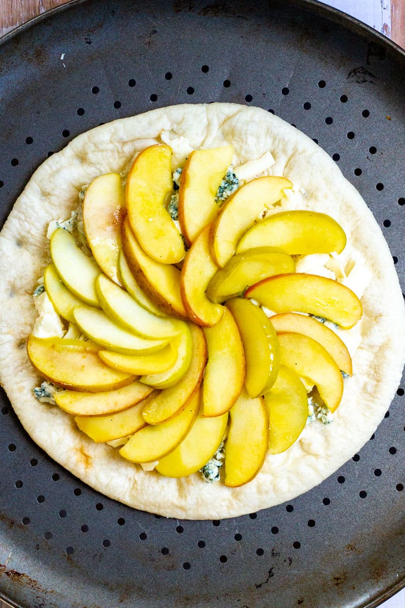 Apple Pizza (Savory Apple Pizza) Champagne Tastes®
