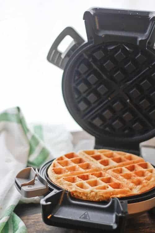 Making Dairy-Free Waffles in a Waffle Iron