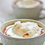 This decadent, vegan-friendly Salted French Hot Chocolate (Chocolat Chaud) is made with chocolate, whole milk and cream (or coconut milk and coconut cream), and topped with flavorful gourmet salt.