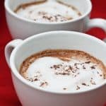 Starbucks Copycat! This vegan-friendly spicy Chile Mocha is made with freshly brewed espresso, steamed milk (or coconut milk), and spicy hot cocoa. champagne-tastes.com