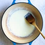 Add Milk to Flour + Simmer