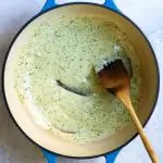 Stir Pesto Into Cheese Sauce