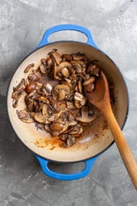 Cook Mushrooms Until Browned