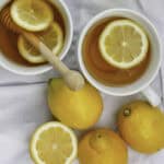 hot toddy with lemon.