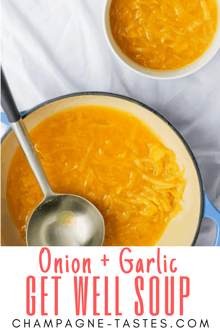 Get Well Soup with Caramelized Onion + Roasted Garlic (VEGAN!)