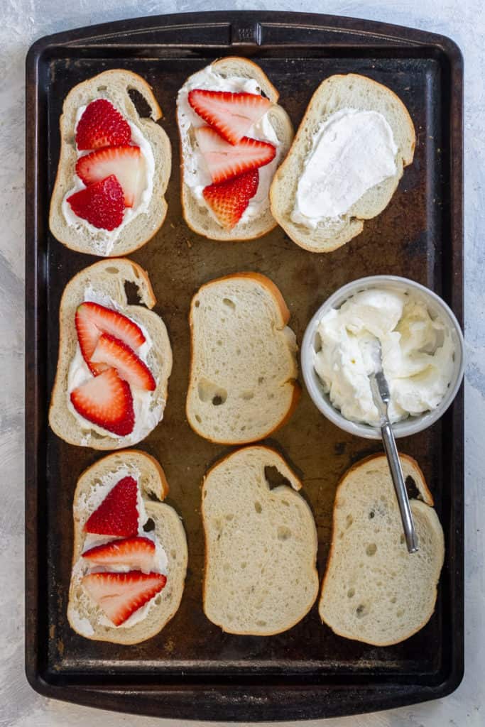 Add Mascarpone + Strawberries to Bread