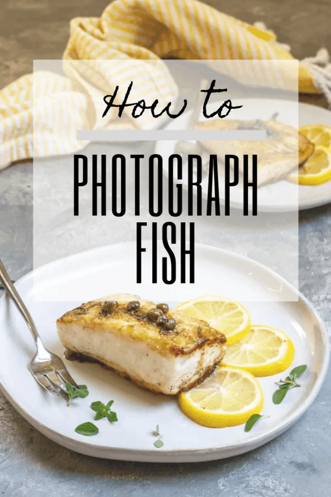 Plate of cooked fish illustrating how to do seafood photography.