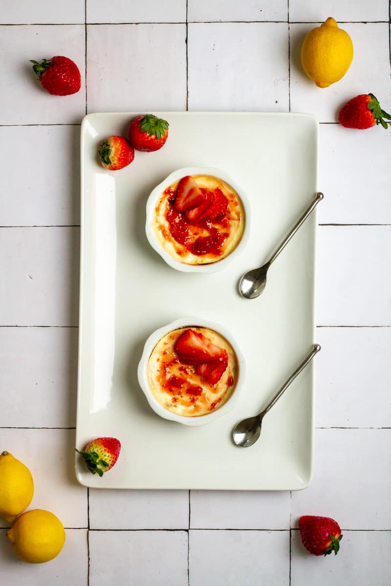 Lemon Ricotta Ramekin Cheesecakes Champagne Tastes®