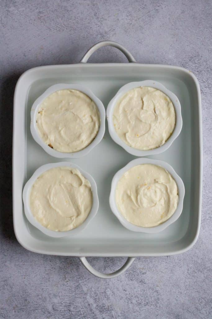 Add the Cheesecakes to a Hot Water Bath