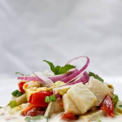 Fish Ceviche with Grapefruit + Flounder EASY Seafood Appetizer