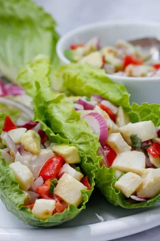 Fish Ceviche with Grapefruit + Flounder EASY Seafood Appetizer