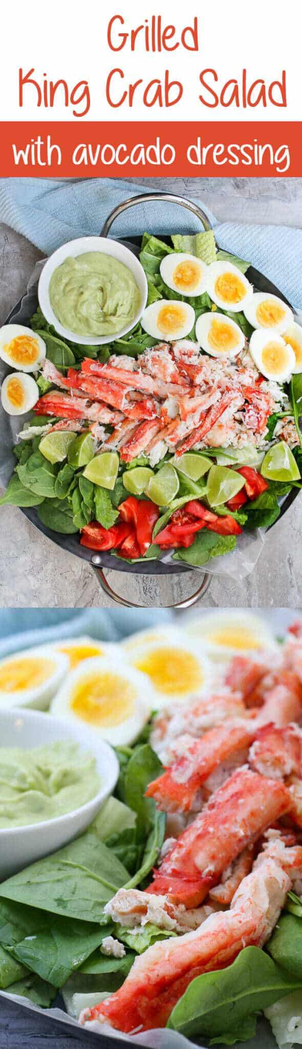 King Crab Recipe Crab Salad with Creamy Avocado Dressing