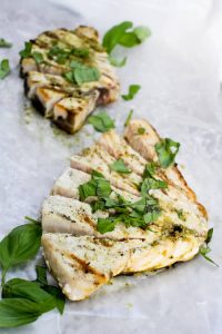 This Basil Pesto Grilled Swordfish is a quick, easy, and flavor-packed main course that's perfect for barbecues and cookouts!