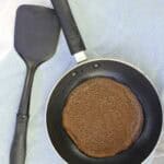 crepe on a pan.
