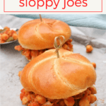 These easy-to-make Vegan Sloppy Joes are filled with tomato sauce, chickpeas, and fresh veggies. They're delicious, simple, and take about 15 minutes start to finish.
