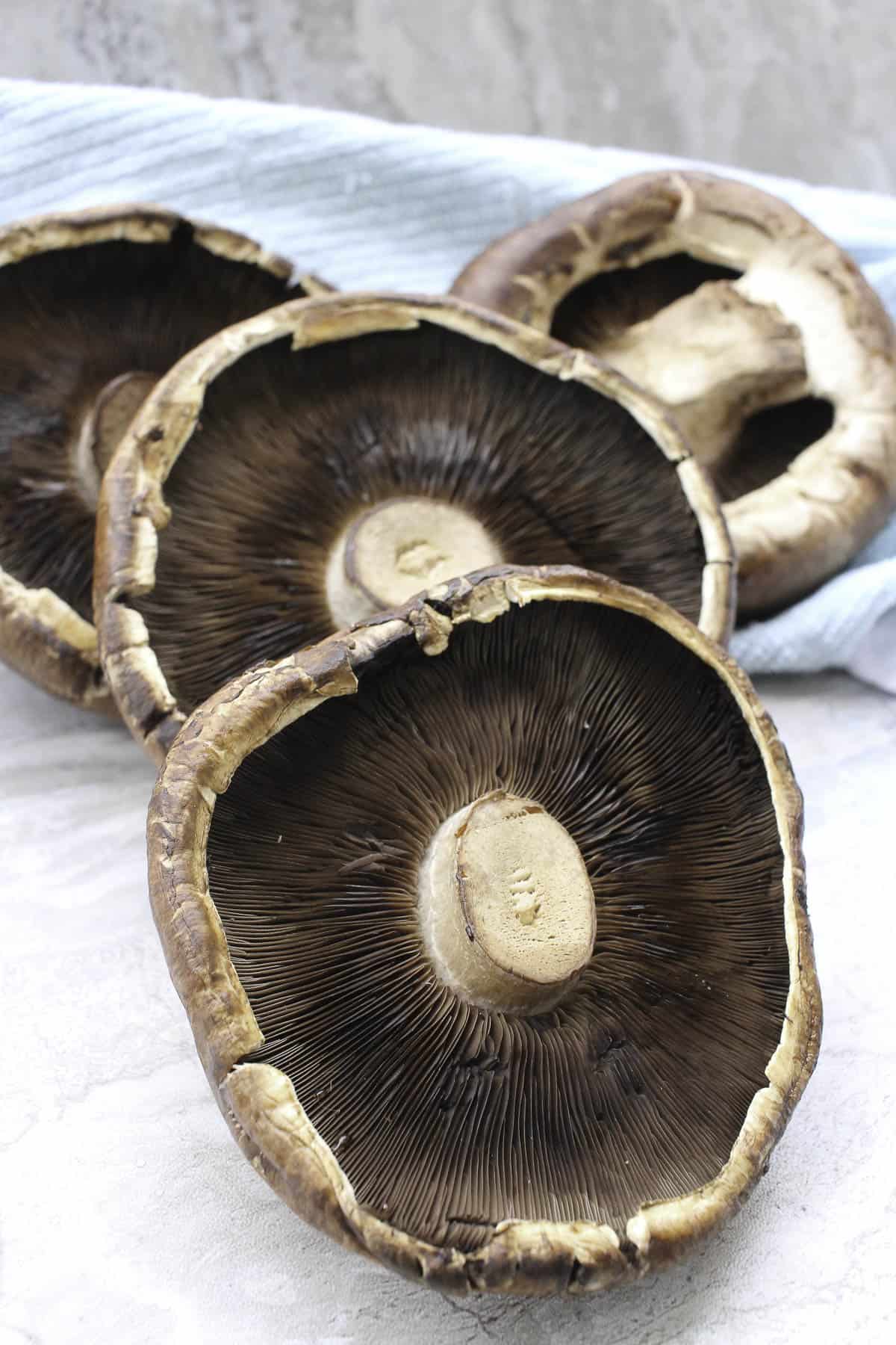 portobello mushroom caps.