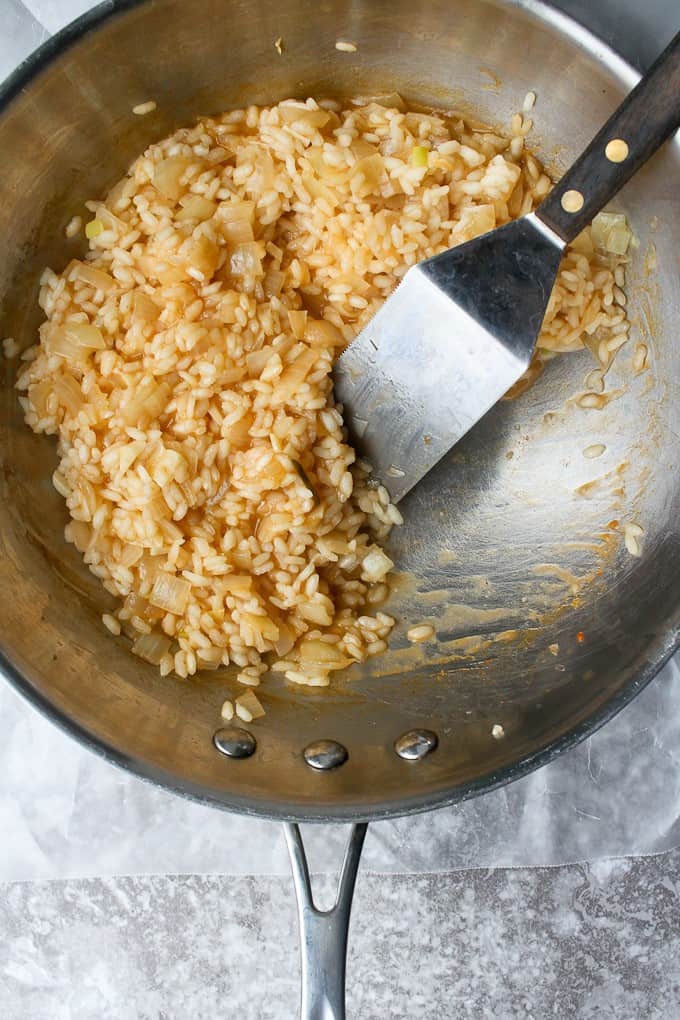 This Rice is Ready for More Broth to be Added