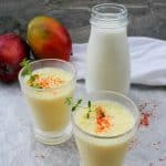 This cold and refreshing Mango Lassi is made with Milk Kefir! Enjoy this sweet, probiotic-packed summer drink.
