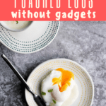 These Perfectly Poached Eggs with Dijon Sauce are easy and delicious. Plus- you'll learn how to poach an egg without vinegar and without gadgets.