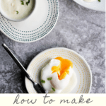 These Perfectly Poached Eggs with Dijon Sauce are easy and delicious. Plus- you'll learn how to poach an egg without vinegar and without gadgets.