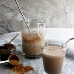 Reishi mushroom powder + chocolate milk