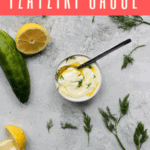 Love tzatziki sauce? Learn how to make it at home! This easy Greek recipe is healthy, and is perfect as a dip or sauce.