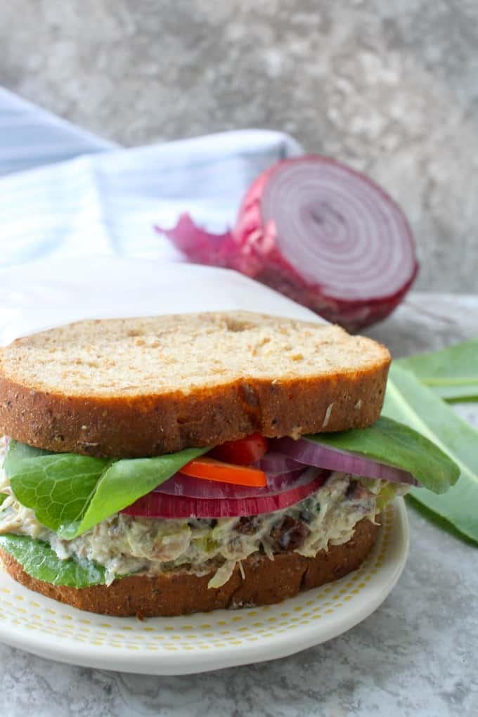 mackerel salad sandwich.