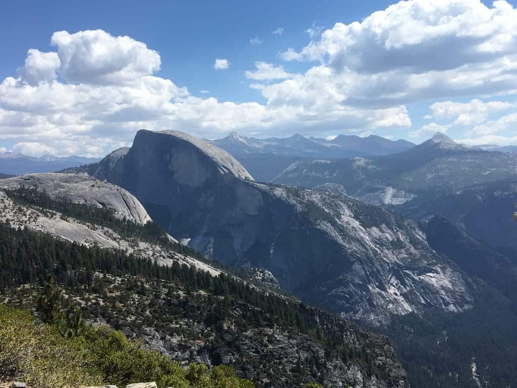 Half Dome as seen from overlook near Yosemite Point.