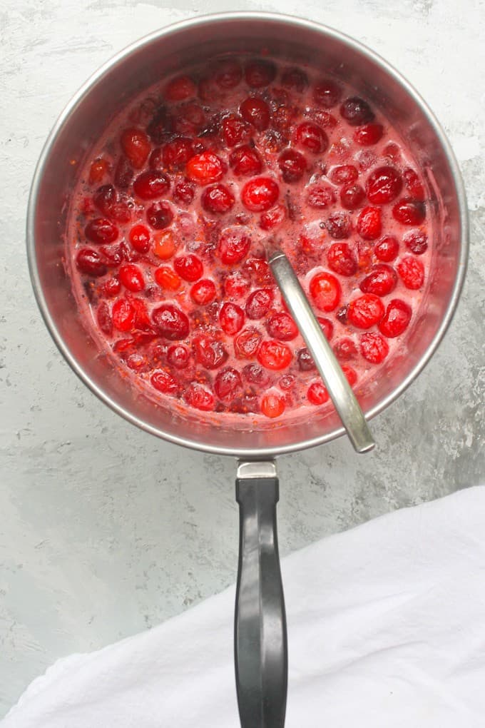 burst cranberries
