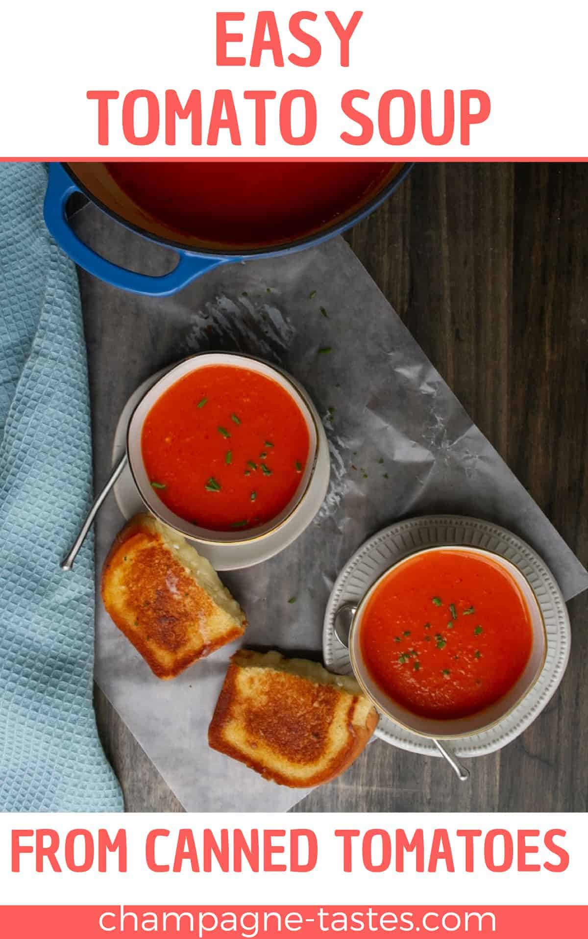 Tomato Soup from Canned Tomatoes Champagne Tastes®