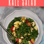 This healthy vegan Kale Apple Salad is quick, easy, and delicious. Serve it as a side dish, or add a protein to make it the main dish!