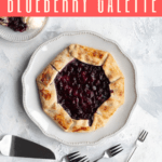 (ad) This gorgeous and easy blueberry galette is a delicious, make-ahead dessert, and the perfect way to use fresh spring and summer berries.