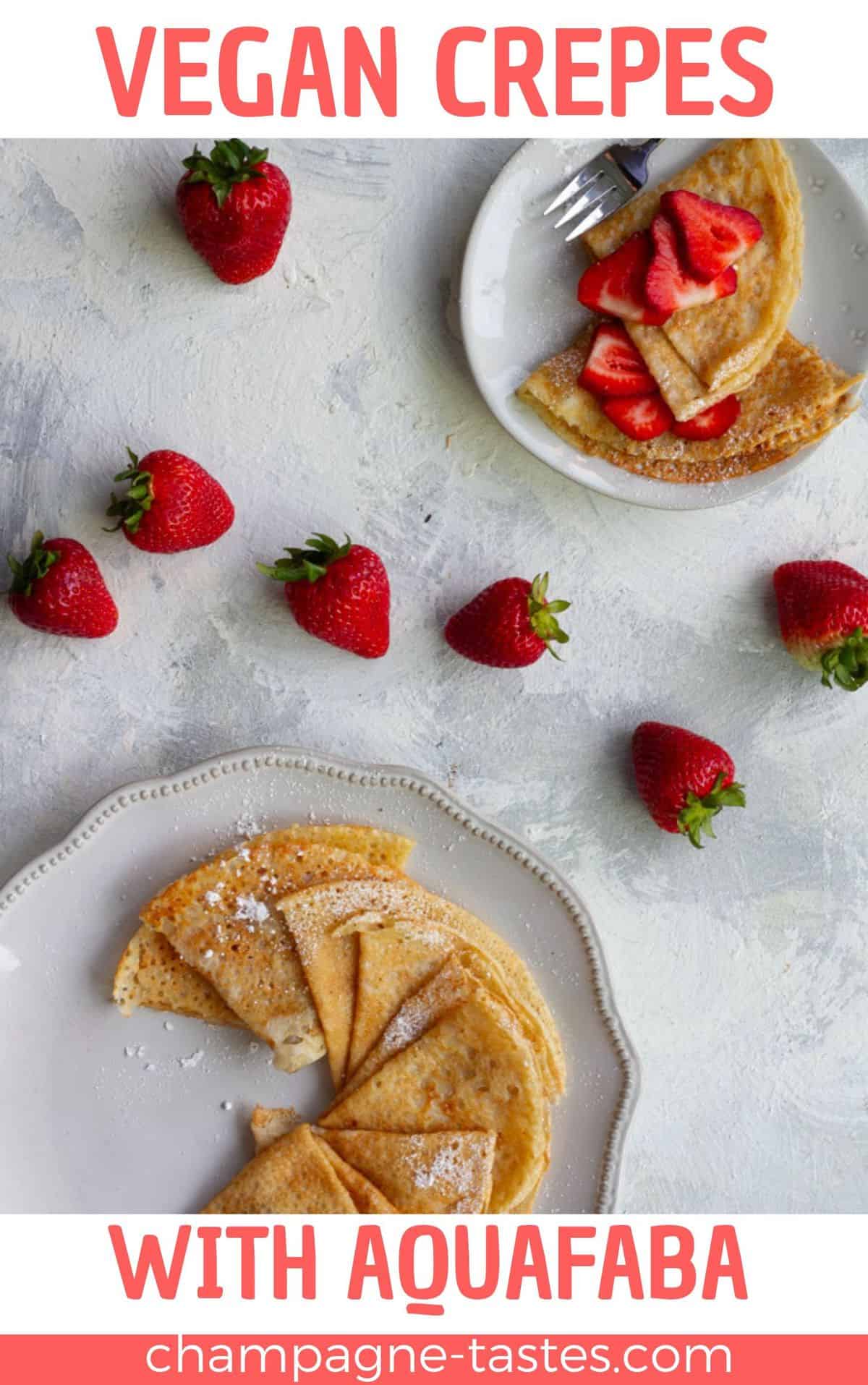 Vegan Crêpes with Aquafaba Champagne Tastes®
