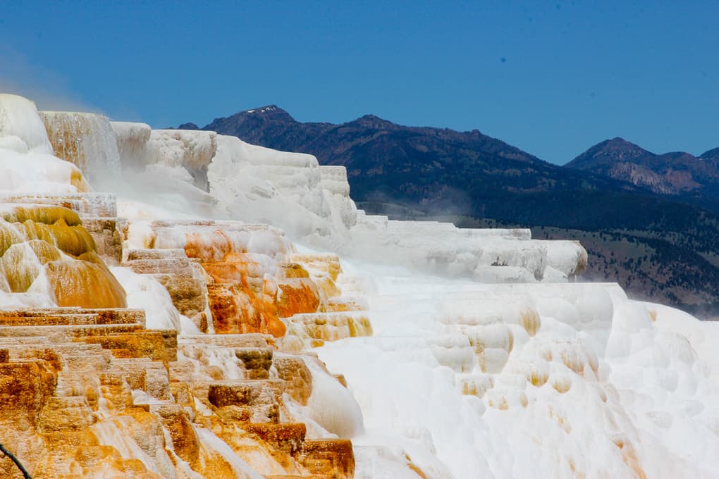 Mammoth Hot Springs in Yellowstone