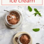 This mint chocolate ice cream is infused with fresh mint, and is an egg-free, extra-creamy summer treat. Inspired by Jeni’s Splendid Ice Cream!