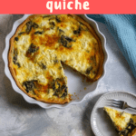 This swiss chard quiche uses eggs, fresh bitter greens, and goat cheese, and is easy to make ahead of time for a flavor-packed breakfast or brunch.