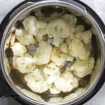 Steam the Cauliflower+ Garlic