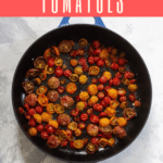 This recipe for slow-roasted tomatoes is a delicious, mostly hands-off way to use fresh, summer produce. Serve these roasted veggies as a condiment with sandwiches, stirred into pasta, or as a side dish!