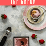 This strawberry cheesecake ice cream is made with cream cheese and real strawberries, and is an egg-free, extra-creamy summer treat. Inspired by Jeni’s Splendid Ice Cream!