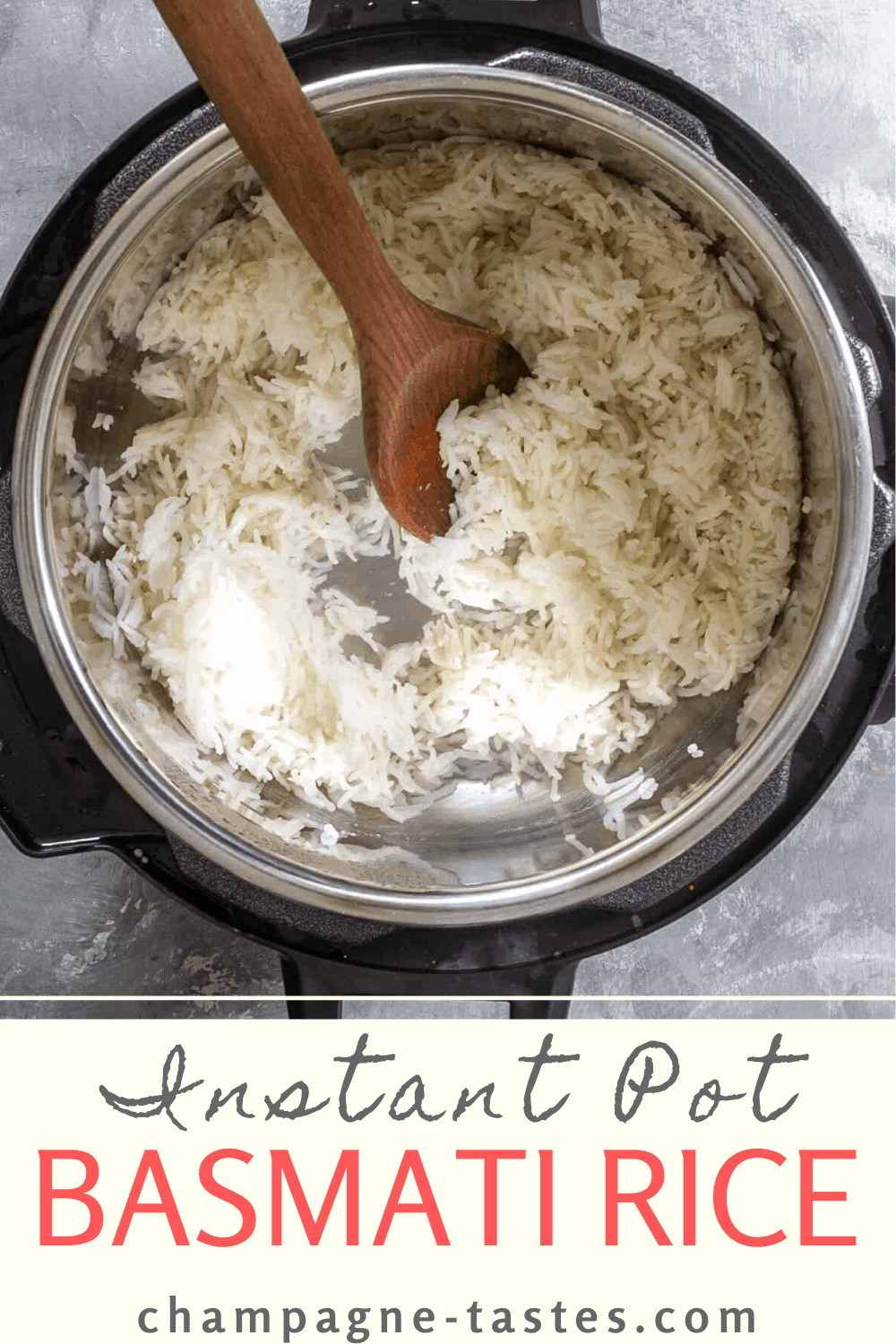 Instant Pot® Basmati Rice (Indian Style) Champagne Tastes®