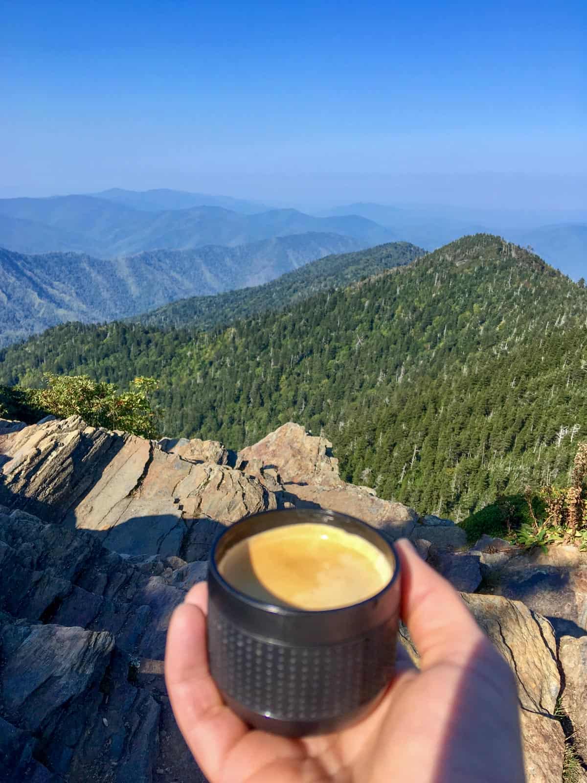 Coffee at the Top of Mt LeConte