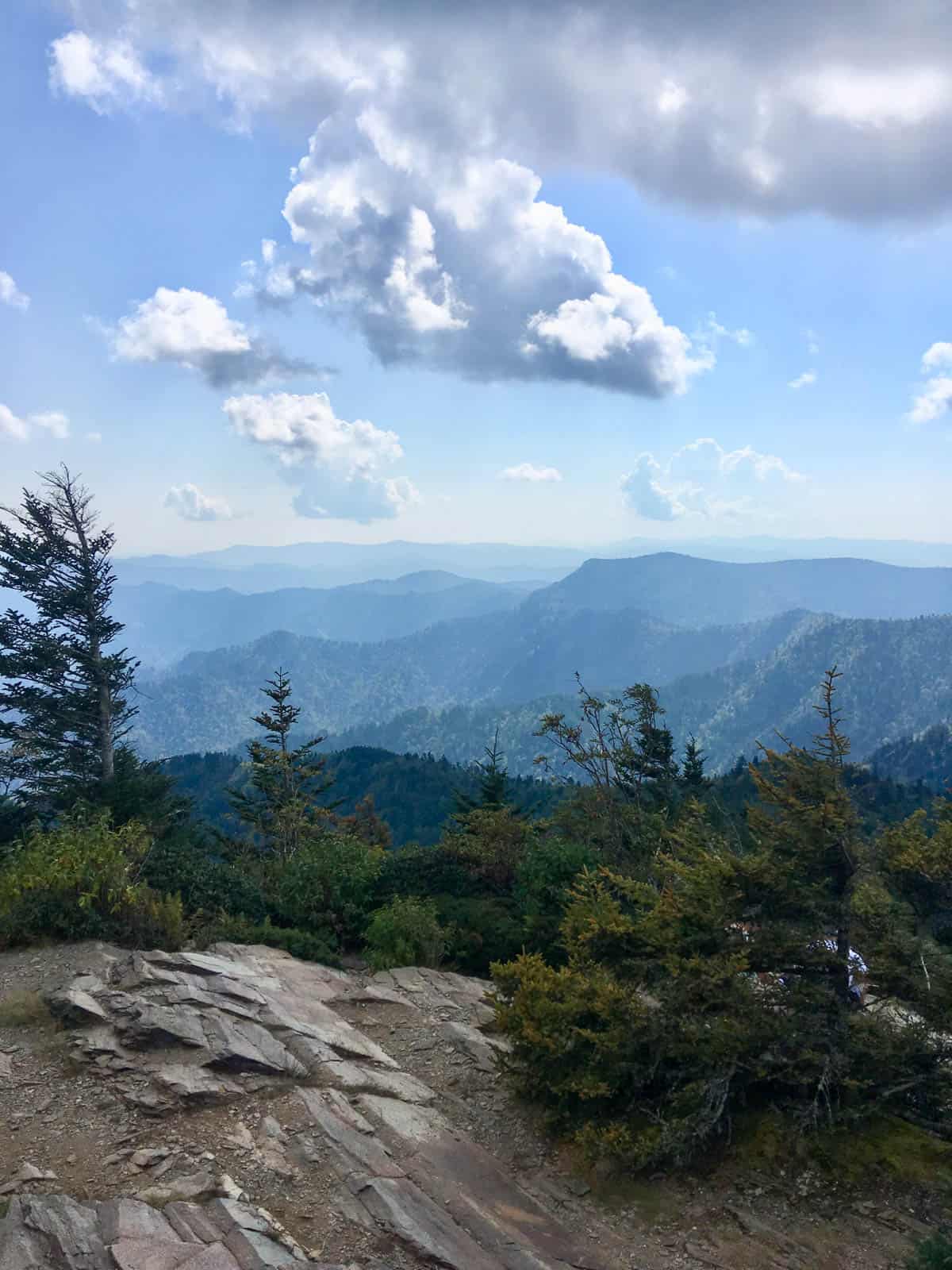 View from Myrtle Point in the Smoky Mountains.