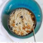 This easy brown rice pudding is made with leftover (cooked) brown rice, maple syrup, milk, and dried fruit. Make it in your Instant Pot or on the stovetop!