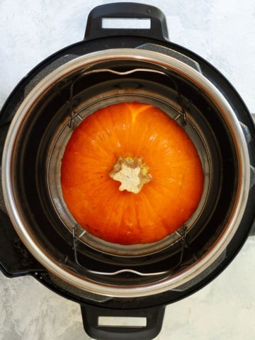 Place the Sugar Pumpkin in the Instant Pot