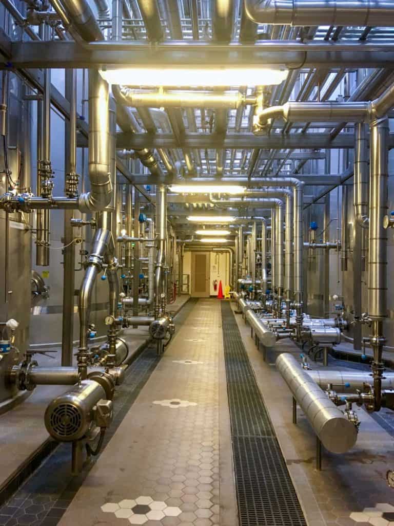 Water Treatment Room at Sierra Nevada Brewery.