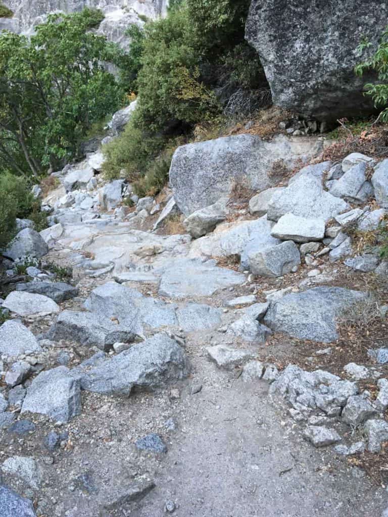 The rocky path