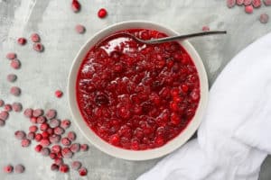If you love cranberry sauce, make sure to try making it at home! This extra-easy Instant Pot Cranberry Sauce is made with bourbon and maple syrup, and makes a delicious fall and winter side dish.